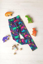 Load image into Gallery viewer, Charlie Leggings - Floral Dinos - Age 2-3 years
